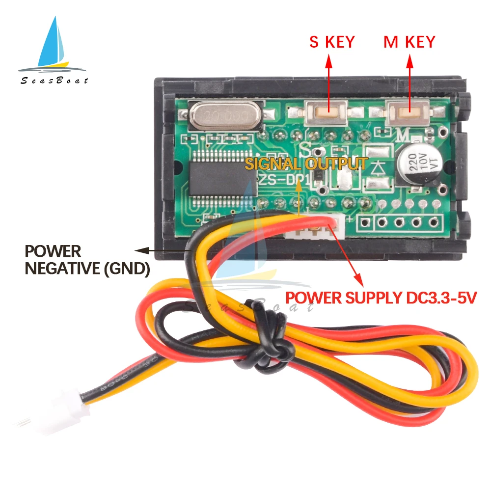 1 sztuk 5 cyfrowy LED czerwony obrotomierz RPM prędkościomierz prędkość czujnik częstotliwość cyfrowa miernik prędkościomierz dla silnika