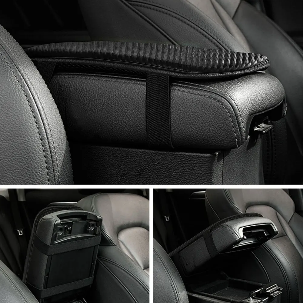 Car Armrest Mat Cover Accessories For Nissan Qashqai J10 J11 Juke 2 Micra K12 K14 Leaf X-Trail T32 Sentra Murano Patrol Pulsar