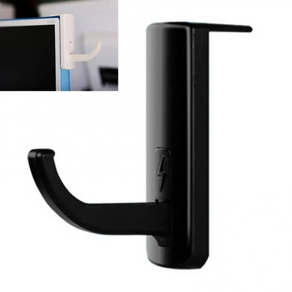 50% Off 1PC New Headphone Stand Holder Rack Universal Headphone Hanger Stand Hook Wall Hook PC Monitor Display Stand