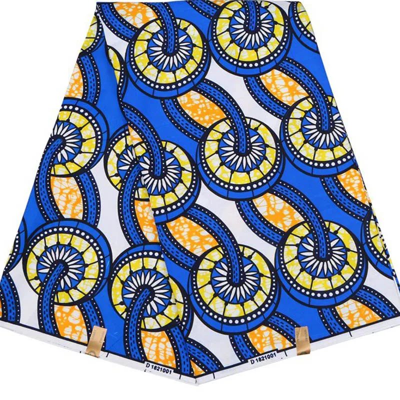

Luxury pattern wax block printed good quality wax print fabrics newest blue 100% COTTON style--various kinds ankara WAX fabric