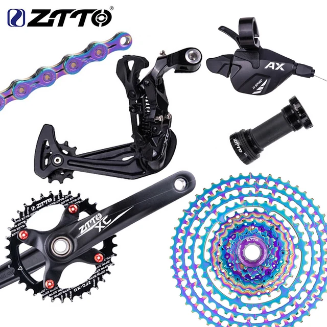 ZTTO MTB 11 Speed HG Group set 1x11 Bicycle 11 46T 50T 52T Cassette Chain Shifter Rear Derailleur Crank Set Mountain Bike Kit AliExpress