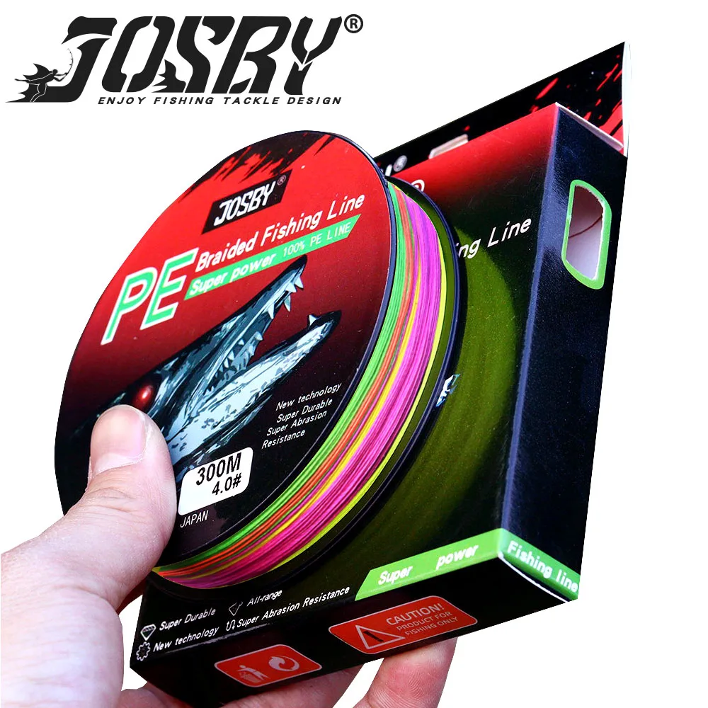 JOSBY carp braided fishing line linha multifilamento Super strong fishing braid tresse  fly Fish Tackle 4 8 Strands PE 150M 300M