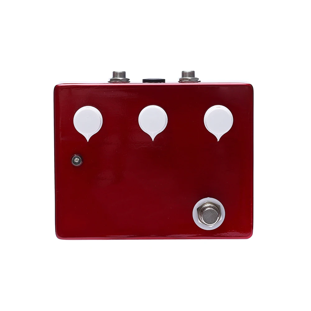 Without Logo Klon Overdrive Effect Pedal Red Aluminum Enclosure With White Knob Guitara Pedal For Musical Instrument Accessories