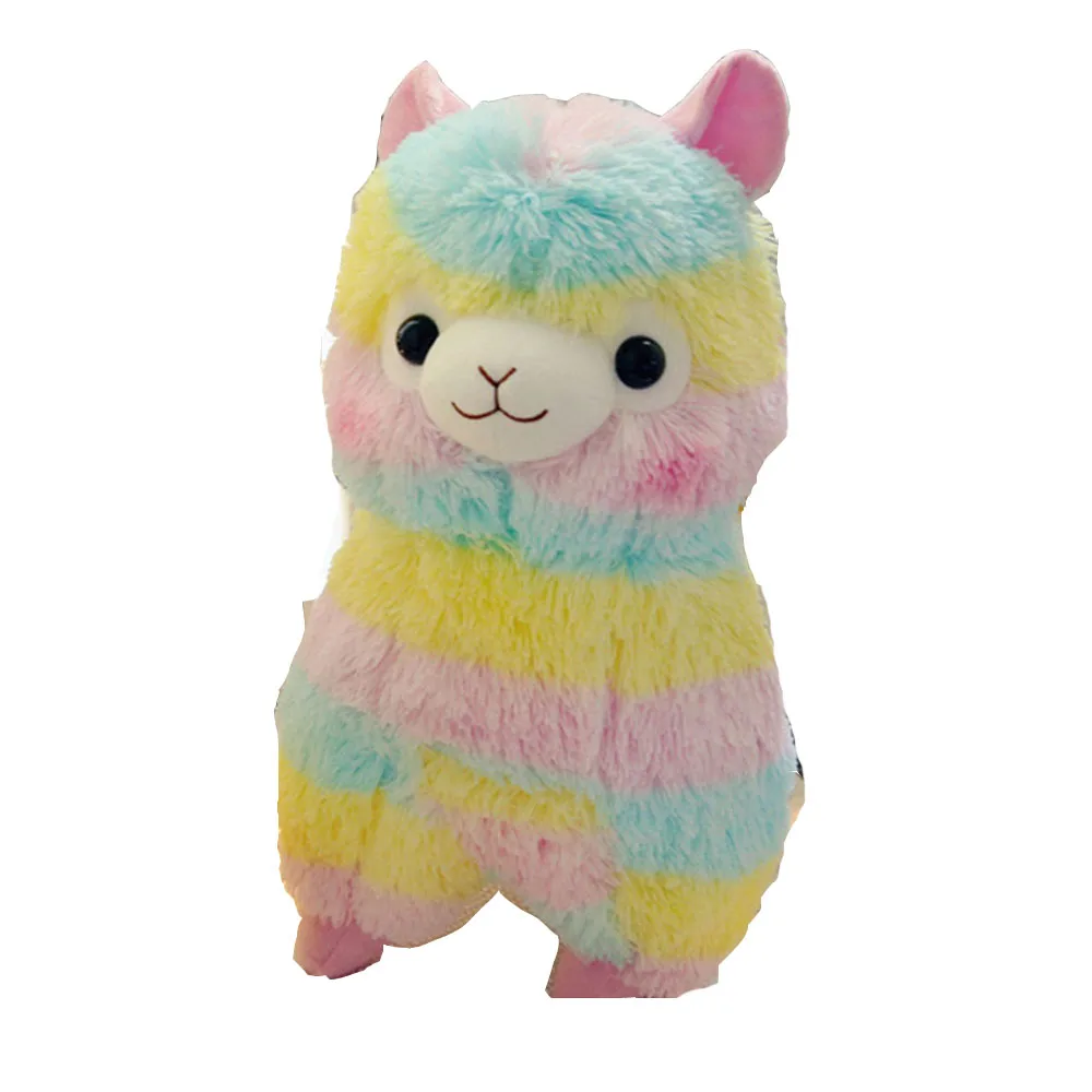 

Children Stuffed Plush Toy Rainbow Alpaca Doll Baby Kids Christmas Birthday Valentine's Day Gift