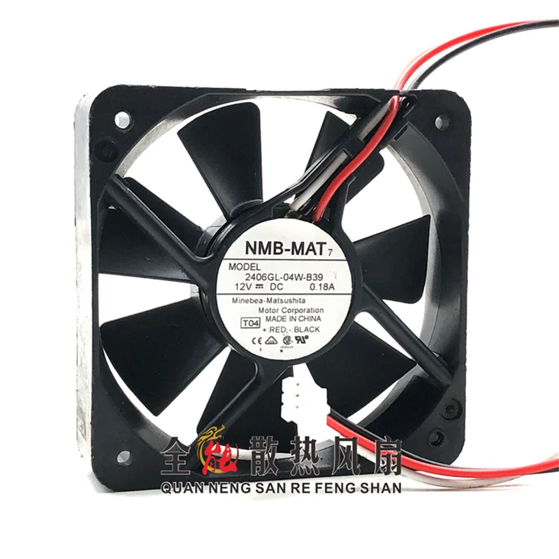 

New original 2406GL-04W-B39 NMB 6015 12V 0.18A 6CM inverter three-wire signal detection fan