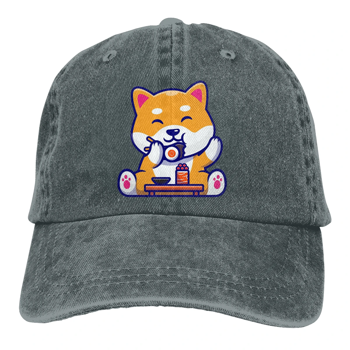 Chibi Puppers Puppers Lovers Puppers Girls The Baseball Cap Peaked capt Sport Unisex Outdoor Custom Sushi Corgi Kwaii Hats