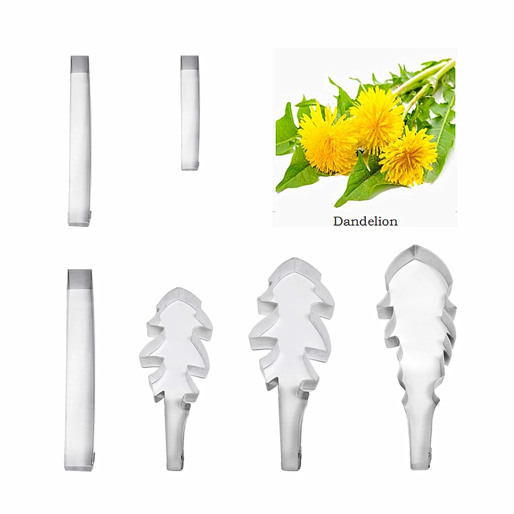 Dandelion fondant sugar flower cutters baking cake decorations Polymer Clay Cold Porcelain gumpaste tools