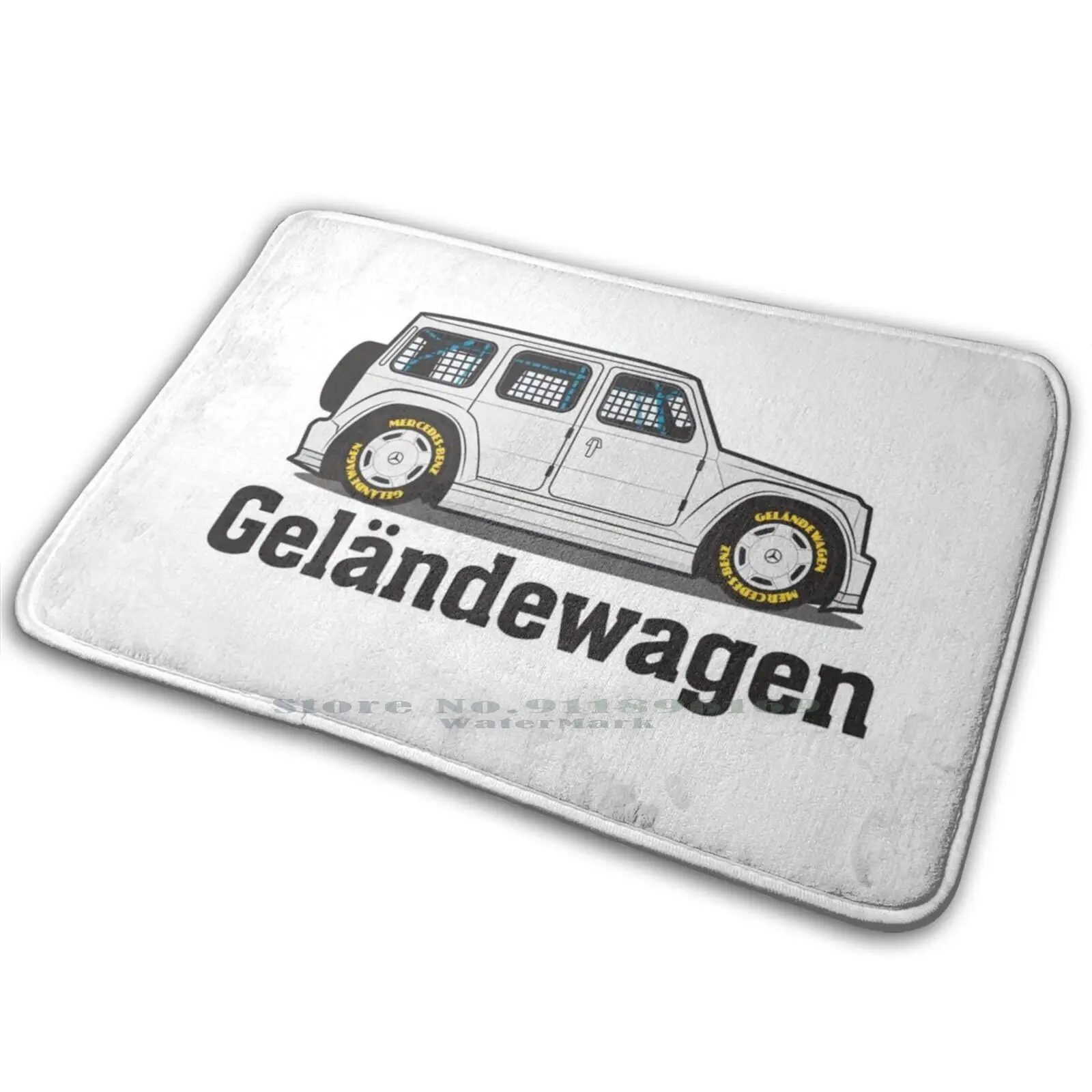 Project Gelandewagen Mat Rug Carpet Anti - Slip Bedroom Entrance Door Mat Hypebeast G Wagon Virgil Abloh Virgil Abloh Race Car