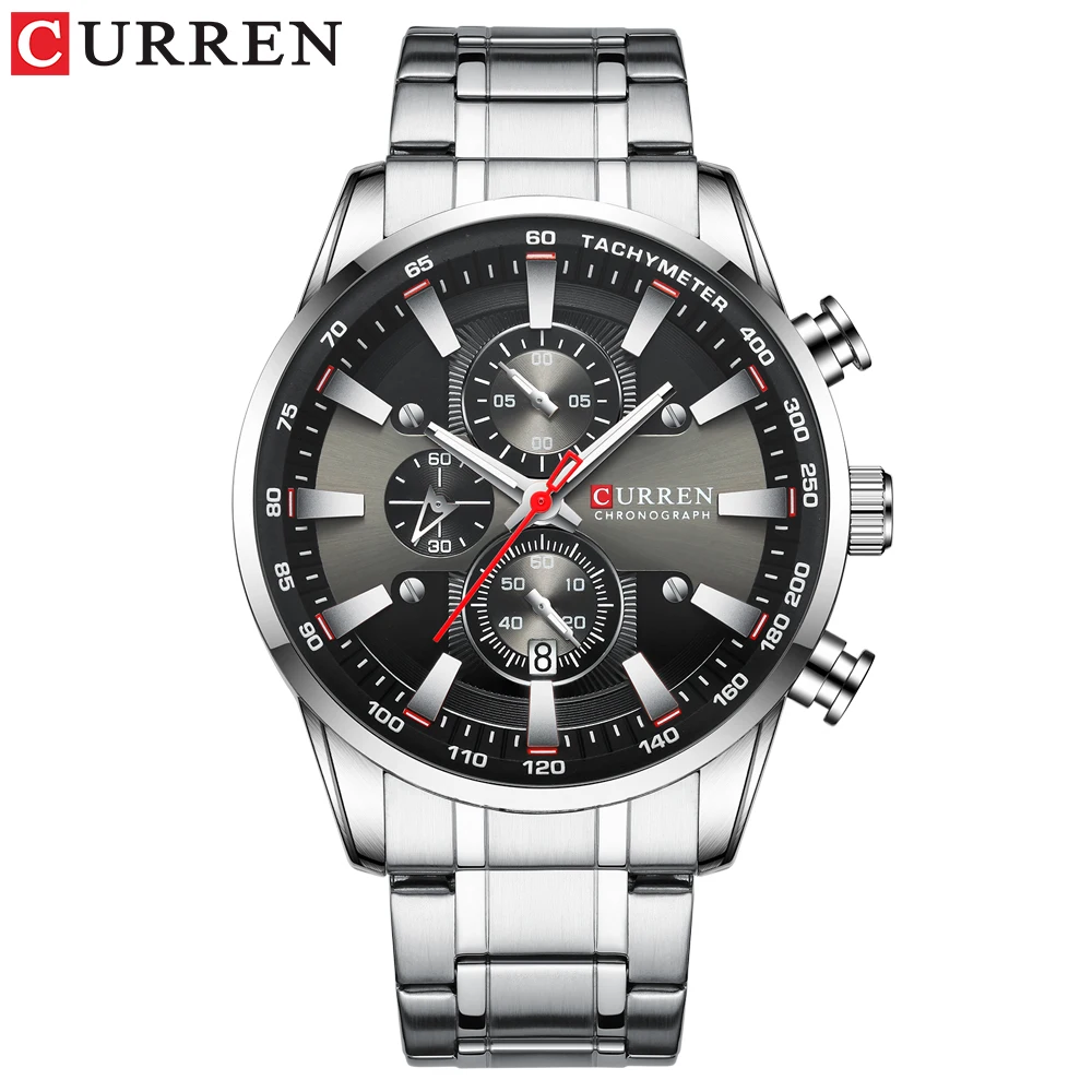 CURREN Neue Herren Uhren Quarz Business Wasserdichte Uhr Mann Uhren Top Marke Luxus Armbanduhr Männer Chronograph Reloj Hombre