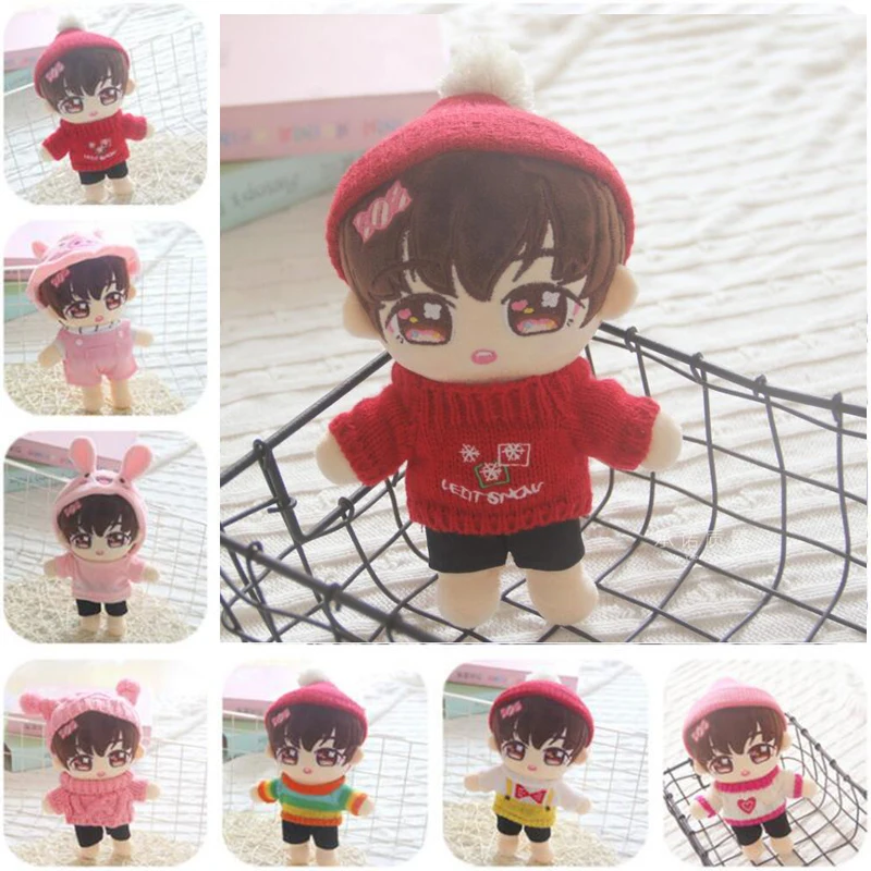 20cm Cartoon Human Doll Plush toy Pop Idol Doll Boys Doll Stuffed Toy Pillow Super Star Doll Boys Soft Doll Toy Christmas Gift