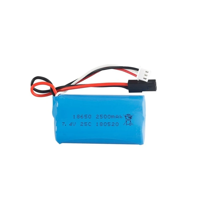 Batteria agli ioni di litio 18650 7.4V 2500Mah 25C per MJX T40 T40C F39 F49 T39 Syma 822 RC elicottero Drone parte per BG1518 BG1513 BG1515