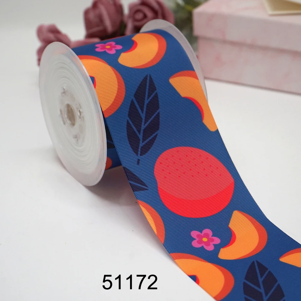 DIY Cartoon Fruit Printed Grosgrain Ribbon For Craft Supplies Sewing Accessories 5 Yards, Planar Resins Mold 10 Pieces. 50607