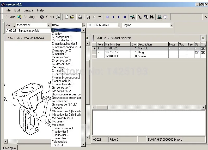 

McCormick 7.3 spare parts catalog