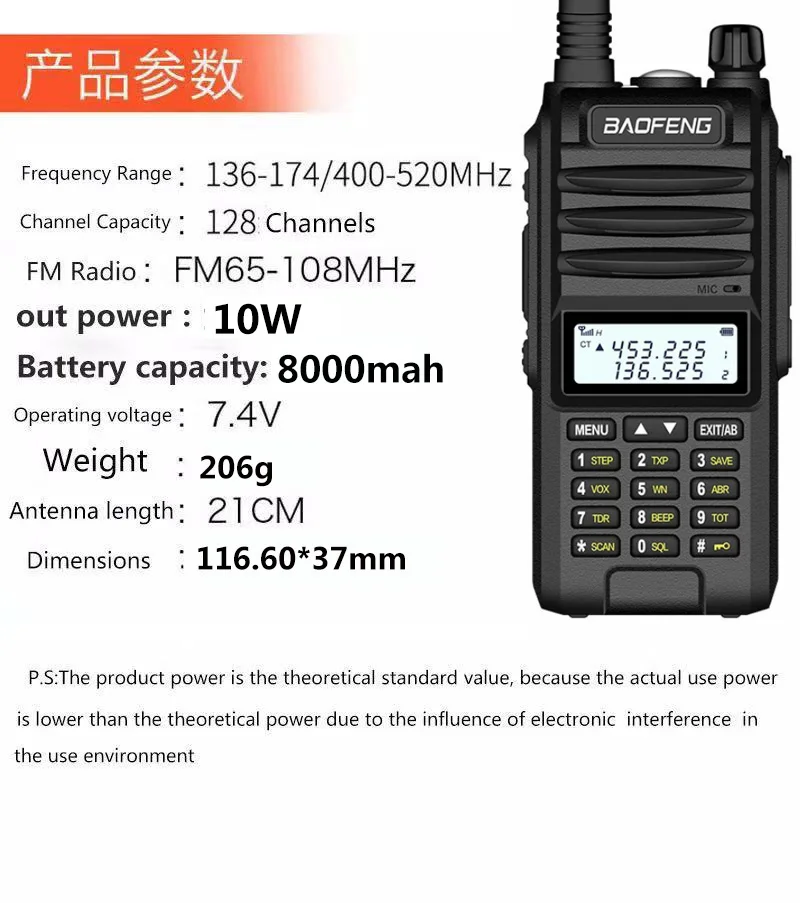 2025 hunting 18w walkie talkie 10km Baofeng BF-UVF10 ham radio comunicador professional long range dual band cb comunicacion