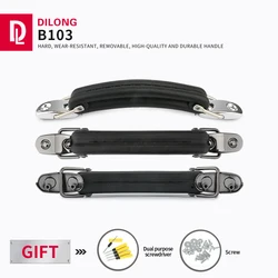 DILONG B103 Factory direct sales handle accessories for suitcases luggage repair retractable metal plastic soft handles