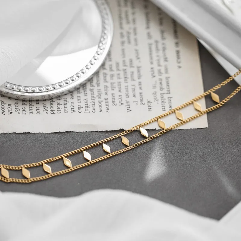 XIYANIKE 316L Stainless Steel Geometric Necklace For Women Choker Trend Party Gift Fashion Jewelry
