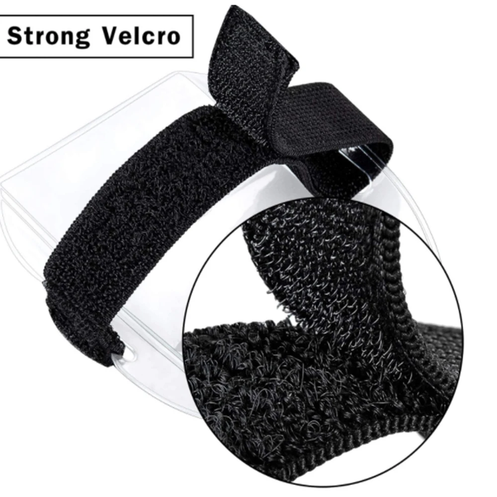 1Pcs Universal-ID Karte Halter Transparent Sichtbarkeit Arm Band Abzeichen Halter PVC Karte Hülse Büro Liefert