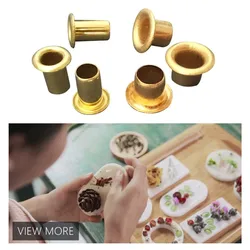 20Pcs/Set Wax Buttonhole Durable Metal Eyelet Grommets DIY Scented Tablets Making Tool Accessories