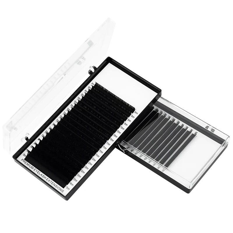 H&L SINCE 1990 20 Row High-quality Faux Mink Eyelash Extensions Individual False Eyelashes C CC D Soft and Natural Lashes