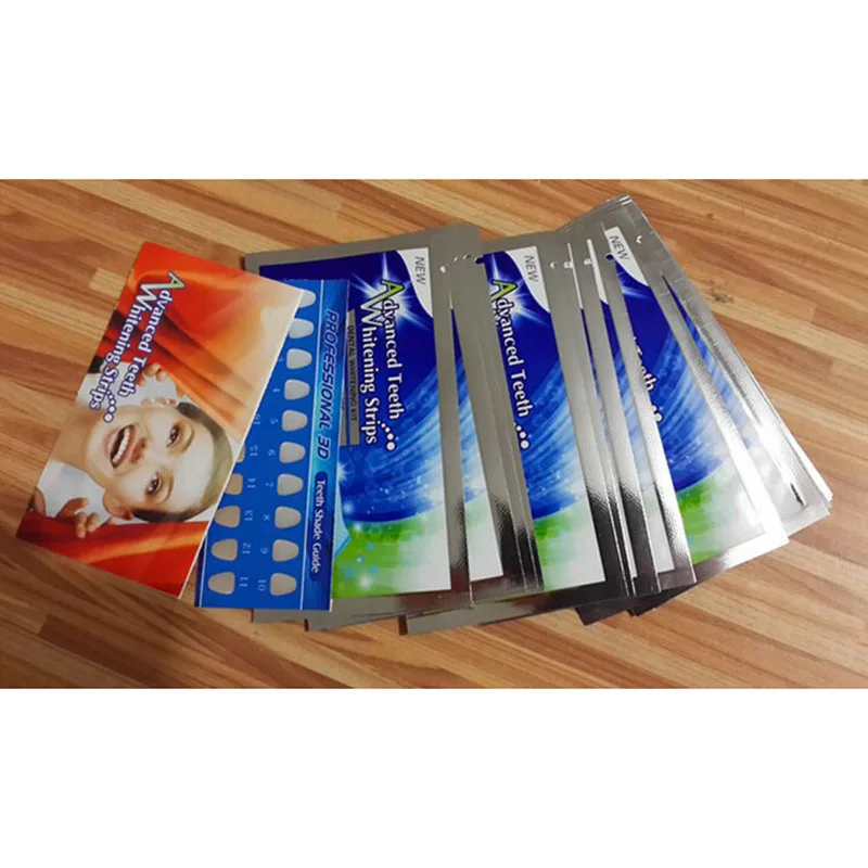 Fresh Certificated Standard Advanced Teeth Whitening Strips Stain Removal for Oral Hygiene Clean Elastic Dental Bleaching Strip