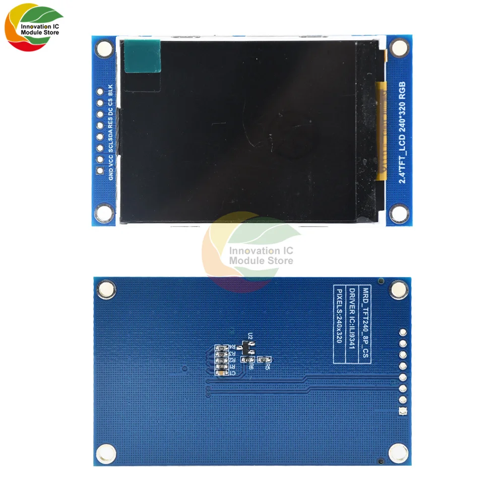2.4 Inch TFT LCD Color Screen SPI Serial Port Module Display Module ILI9341 Driver Resolution 240X320 Display Module for Arduino