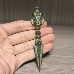 Pure Copper Buddhist Artifacts Ornaments Vintage Brass Eagle Head  Vidyā-rājā Buddha Vajra Pestle Figurine Home Feng Shui Crafts
