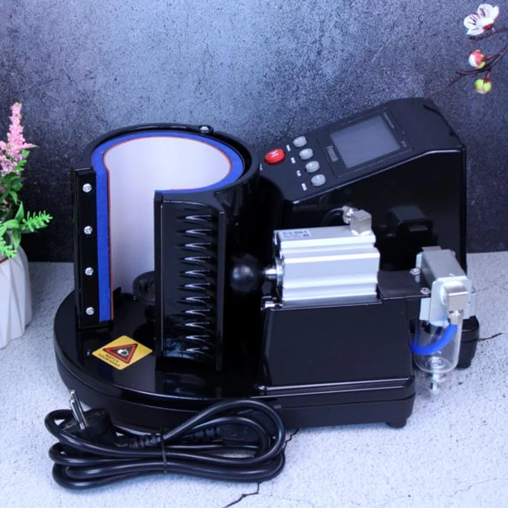 

Mug Heat Press PNEUMATIC AUTO ST-110 Sublimation Mug Print Transfer Black White diy mug yiwu China