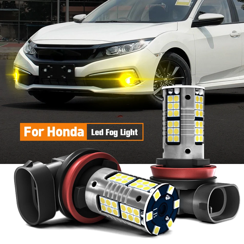 

2x LED Fog Light Blub H8 H11 For Honda Accord 7 8 9 Civic 10 CR-V 3 4 5 Fit Jazz CRZ HR-V Insight Legend Odyssey Pilot Ridgeline