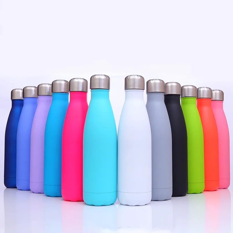 

New Drink Bottle Vacuum Cup Stainless Steel Vacuum Bottle 500ml Outdoor Sports Travel Kettle Thermos Gift