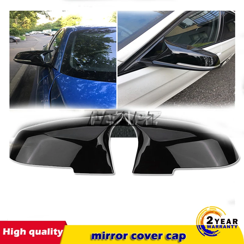 

1Pair Gloss Black Rear View Mirror Cover Cap For BMW F20 F21 F22 F30 F32 F36 X1 F87 M3 51162222543 51167292745