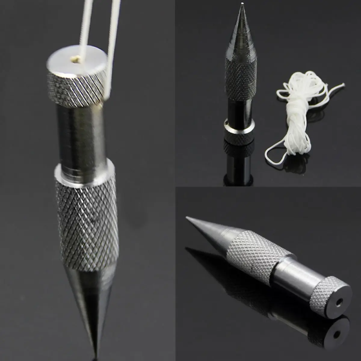 أدوات يدوية مستقيمة من Bricklayers Silverline Plumb + أدوات يدوية بخط 15 قدم فضية جديدة