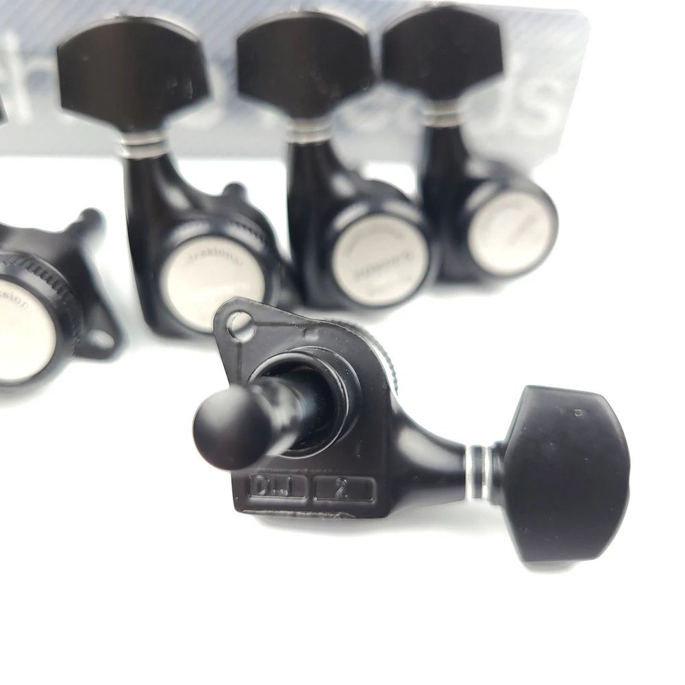 1 Set Guitar Locking Tuners Electric Guitar Machine Heads Tuners Lock String Tuning Pegs Black Made in Korea