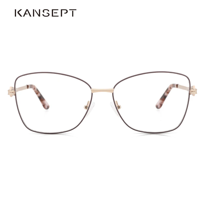 KANSEPT Eye Glasses Frame Women Retro Myopia Optical Frame Prescription Eyeglasses Frame for Women Eyewear 2327