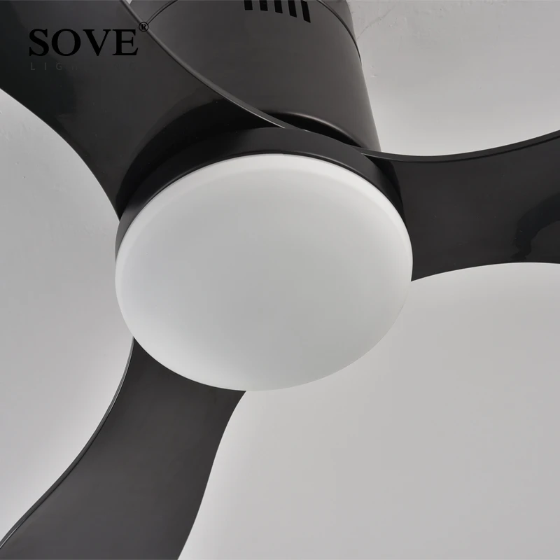 SOVE Low Floor Modern Led Ceiling Fan With Lights Simple Without Light DC Remote Control Home Fan Ventilador De Techo 220V 110V