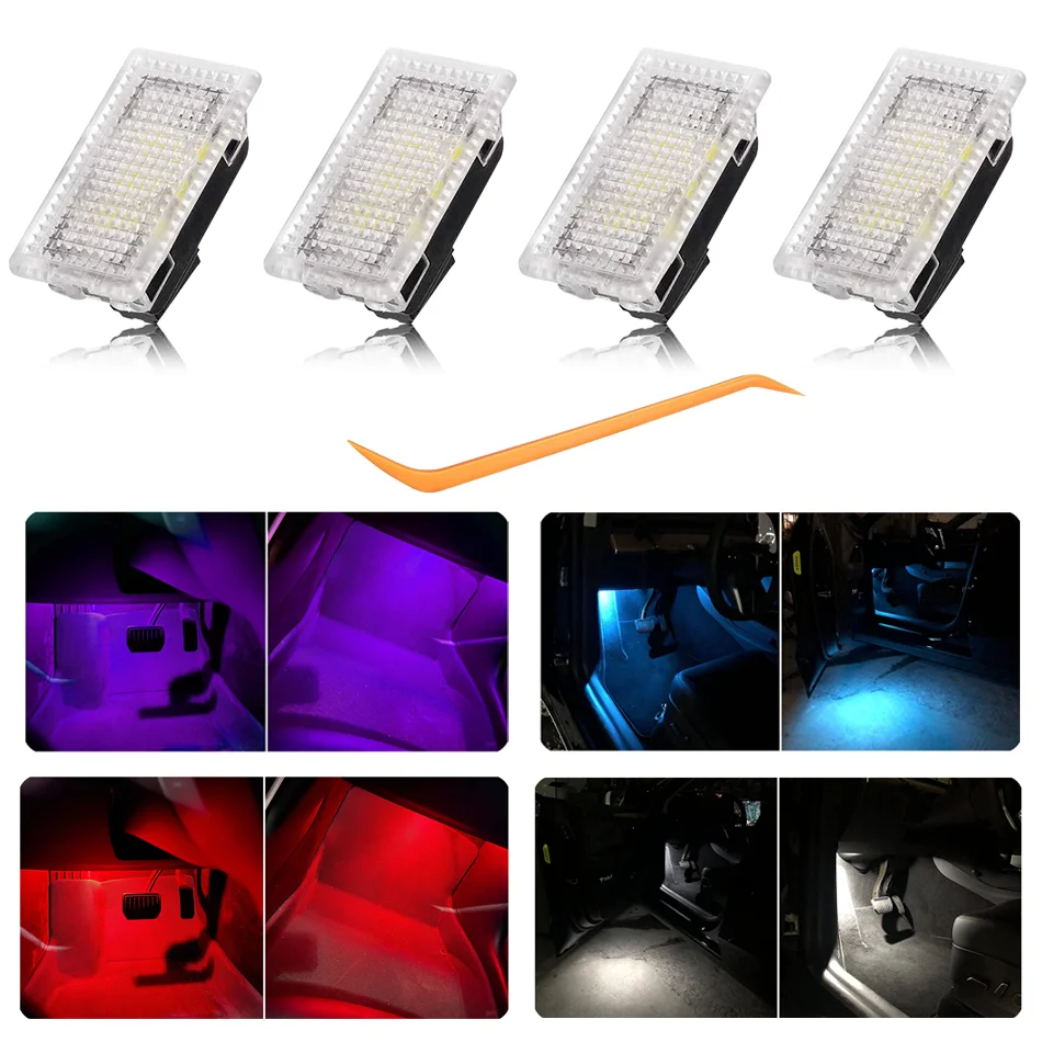 

Car Interior LED Lights Bulbs Kit Projector Blue White Red Purple with Prying Tool for Tesla Model Y 3 X S Car Accessories