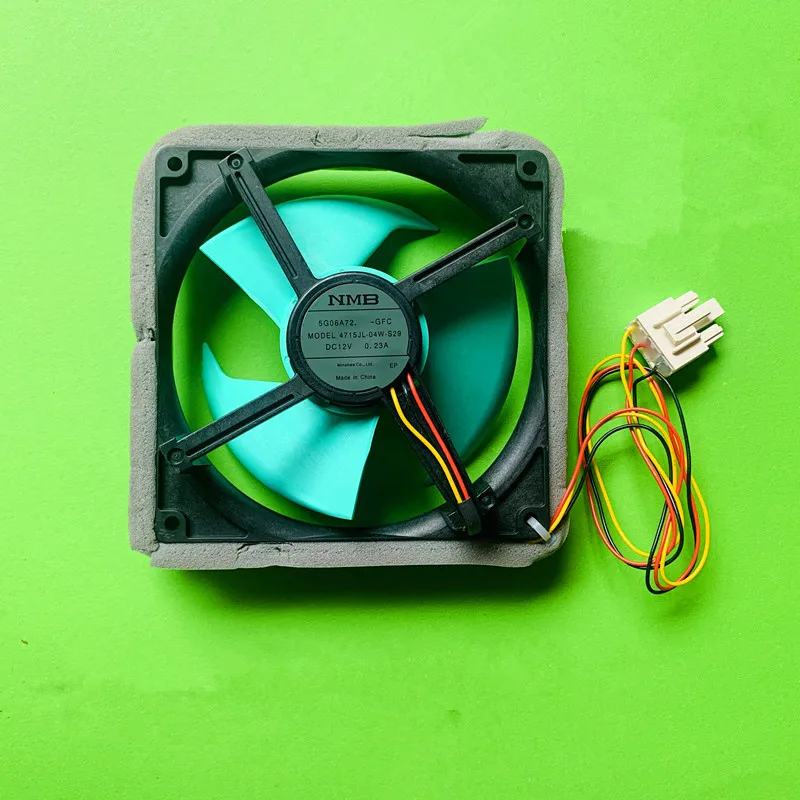 

Free shipping NMB MODEL 4715JL-04W-S29 12V 0.23A three-wire refrigerator fan NEW