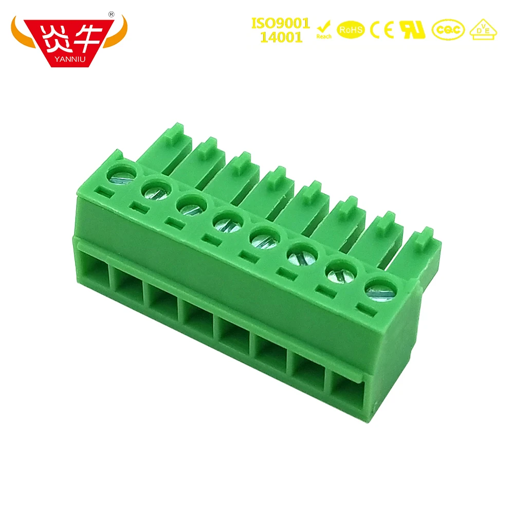 50Pcs 3.5mm KF2EDGK 3.5 2P ~ 12P PCB PLUG-IN TERMINAL BlOCKS  15EDGK 2PIN ~ 12PIN MC 1,5/ 2-ST-3,5 1840366 PHOENIX  DEGSON KEFA