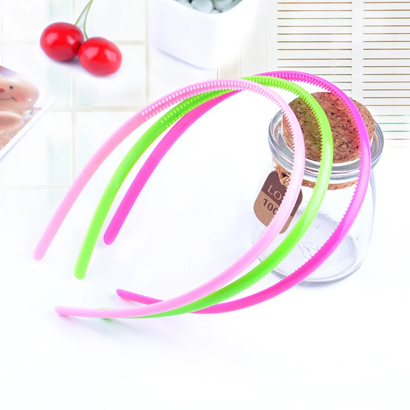 Super Affordable Candy Color Plastic Headband for Adults and Children, Korean Sweet Girls, Kawaii Hair Band for Kids, 0.8cm,1pcs