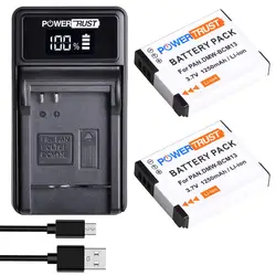 DMW-BCM13 DMW-BCM13E Battery and LED USB Charger for Panasonic Lumix DC-TS7 DMC-FT5 DMC-LZ40 DMC-TS5 DMC-TZ37 DMC-TZ40 DMC-TZ41