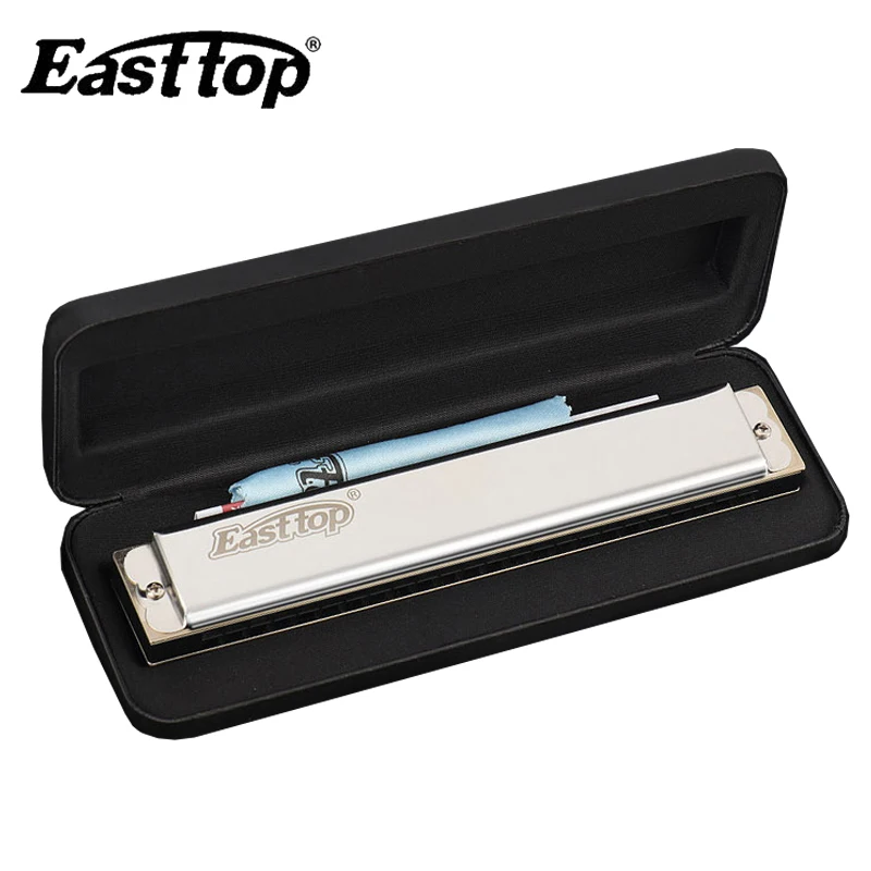 Easttop 24 Hole Professional Tremolo Harmonica A A# B C C# D D# E F F# G G# Mouth Organ Musical Instrument