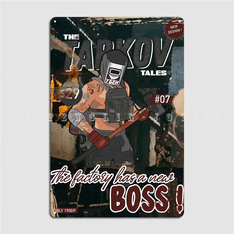 Tarkov Tales Tagilla Metal Sign Cinema Kitchen Customize Garage Club Painting Décor Tin sign Poster