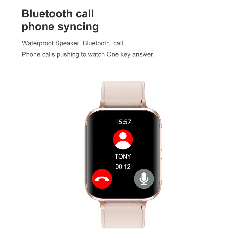 D-T93 ECG Montre Intelligente Pour Les Hommes et Femmes 1.78 Pouces 420*485 Musique Appel Bluetooth Smartwatch Pour Android IOS Sport Fitness Tracker