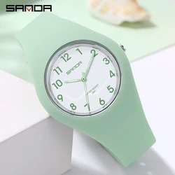 Reloj de cuarzo impermeable para mujer, cronógrafo de diseño ultrafino, sencillo, a la moda, marca de lujo, 2024