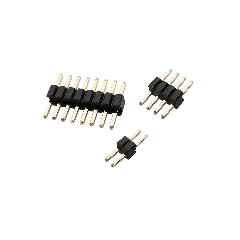 Pitch 1.27mm Single Row Male Plug Pin Header PCB Board Pinheader Straight Connector 2P 3P 4P 5P 6P 8P 10P 12P 15P 20P 40P 50Pin