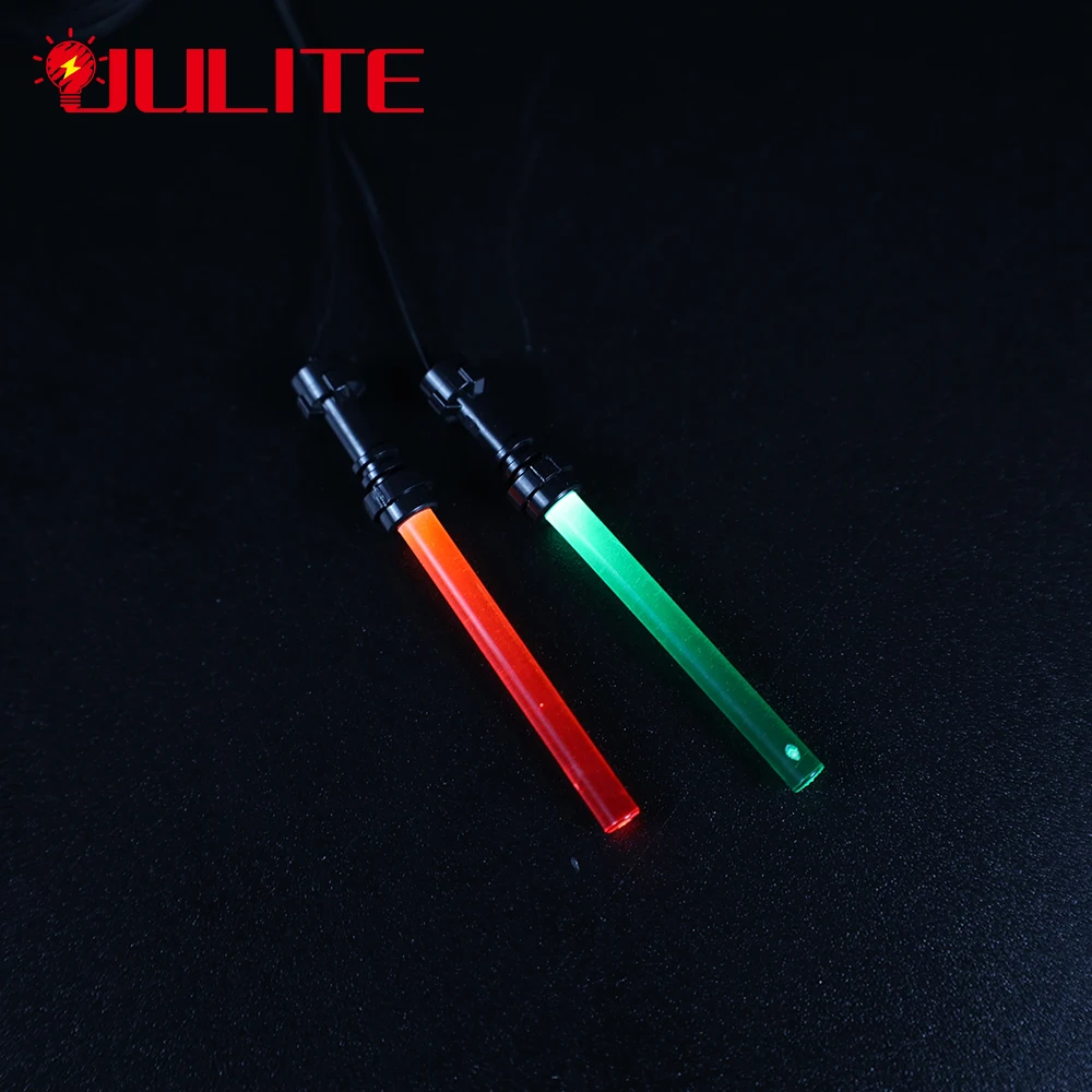 Juego de luces LED personalizadas, sable de luz alimentado por USB para Trooper, bloques de figuras, juguete de regalo, 2 LED en 1 USB