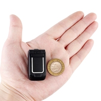 LONG-CZ  J9 Smallest Flip Cellphones wireless Bluetooth Dialer handsfree Earphone FM Radio SOS mini kids Children mobile phone