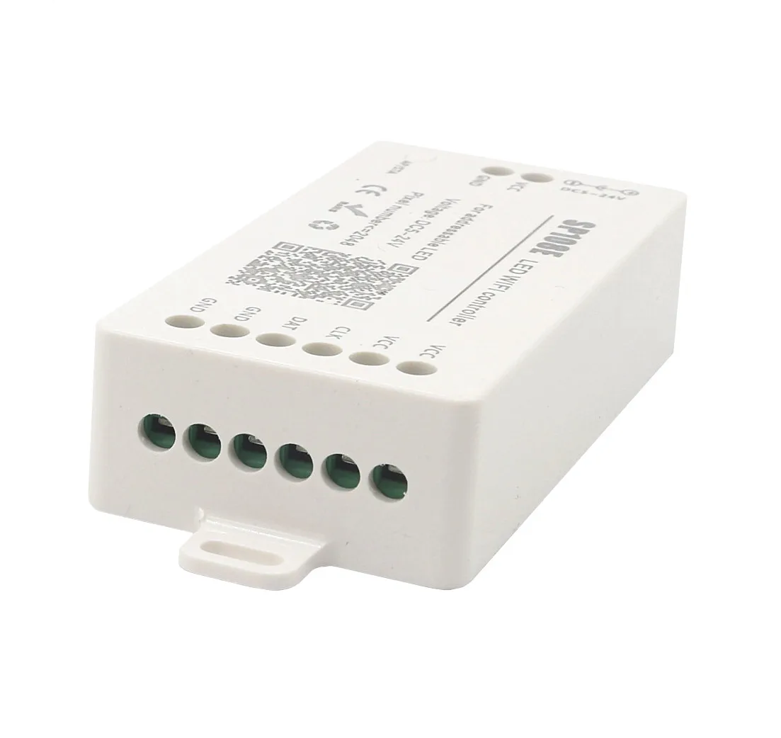 Imagem -02 - Led Wifi Controlador Ws2812b Ws2811 Ws2813 Ws2815 Sk6812 Etc Módulo de Tira Led Luz Inteligente App Controle sem Fio Dc524v Sp108e