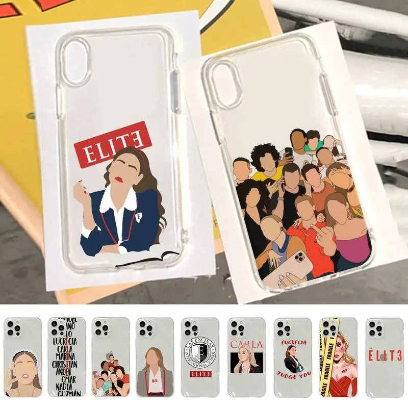 Custodia per telefono Elite serie TV spagnola per iPhone 13 11 12 pro XS MAX 8 7 6 6S Plus X 5S SE 2020 XR custodia