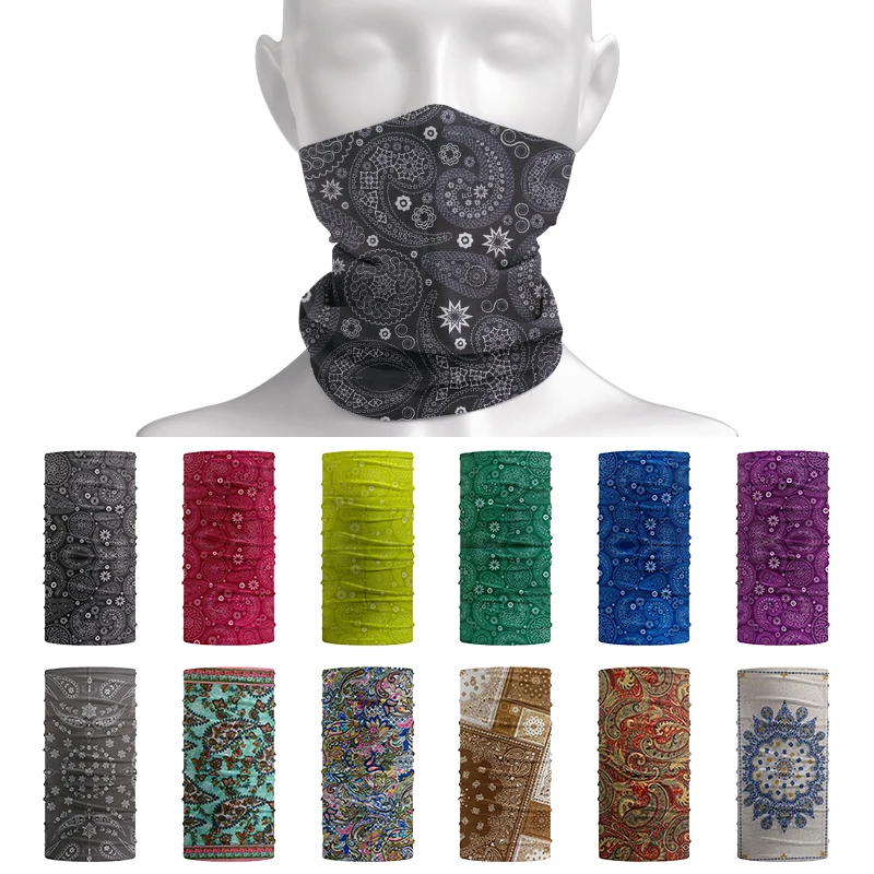 Bandana cachemire pour sport de plein air, tube sans couture, cou, écran facial, moto, cyclisme, masque de bande de sauna, écharpe de randonnée