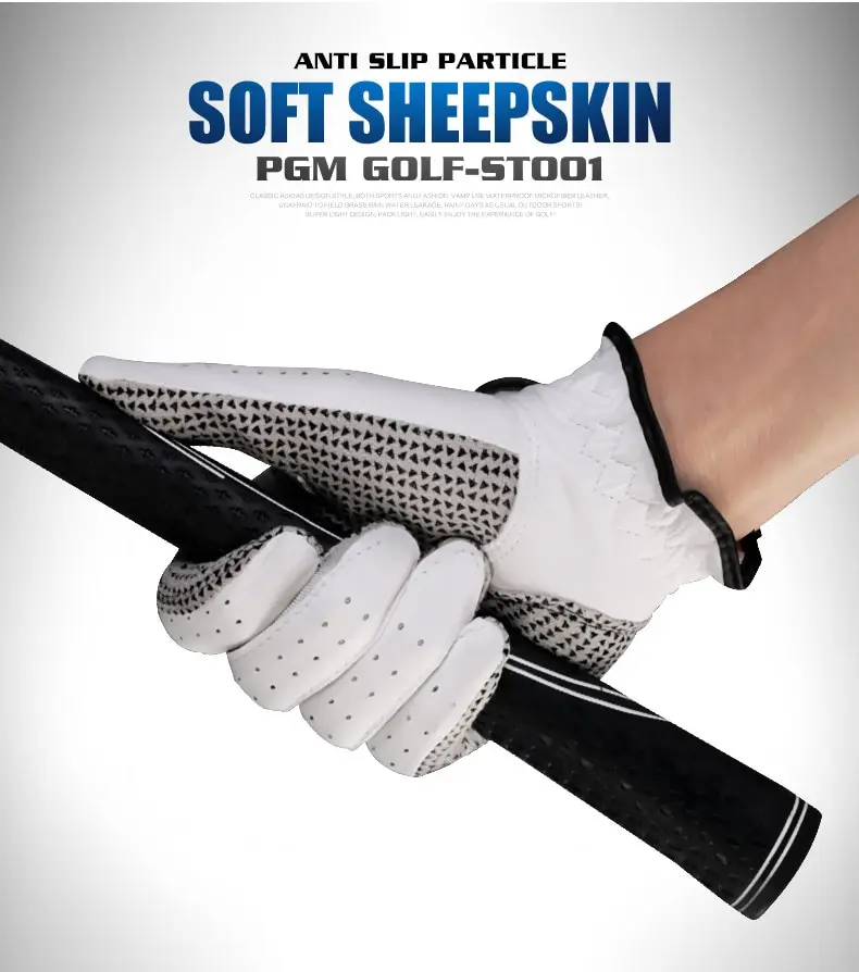 PGM 1pcs Golf Gloves ST001 Men\'S Glove Left Hand Right Hand Soft Breathable Sheepskin Non-Slip Particle Golf Gloves